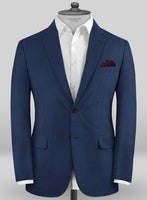 Caccioppoli Sun Dream Garcie Bottle Blue Wool Silk Suit - StudioSuits