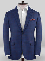Caccioppoli Sun Dream Garlo Blue Wool Silk Jacket - StudioSuits