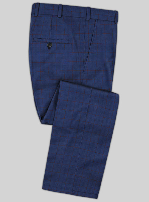 Caccioppoli Sun Dream Garlo Blue Wool Silk Suit - StudioSuits
