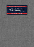 Caccioppoli Sun Dream Gray Wool Silk Pants - StudioSuits