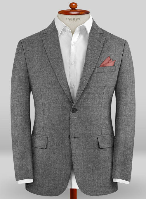 Caccioppoli Sun Dream Gray Wool Silk Suit - StudioSuits
