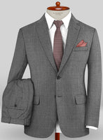 Caccioppoli Sun Dream Gray Wool Silk Suit - StudioSuits