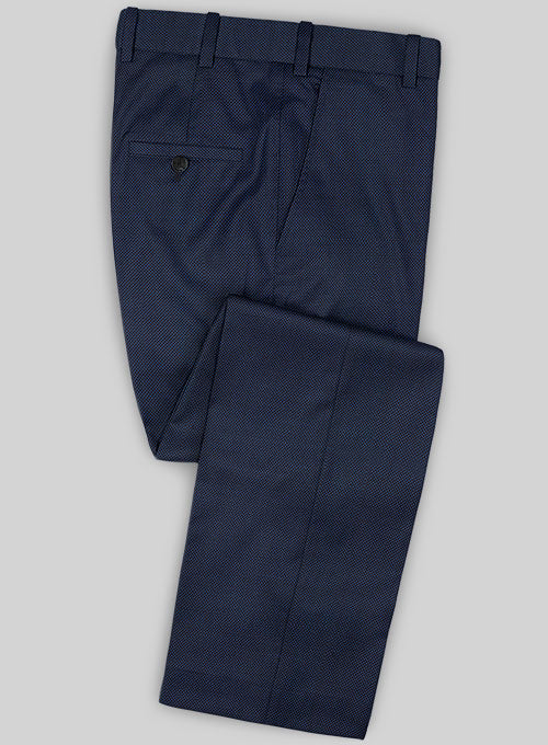 Caccioppoli Sun Dream Loggi Blue Wool Silk Pants - StudioSuits