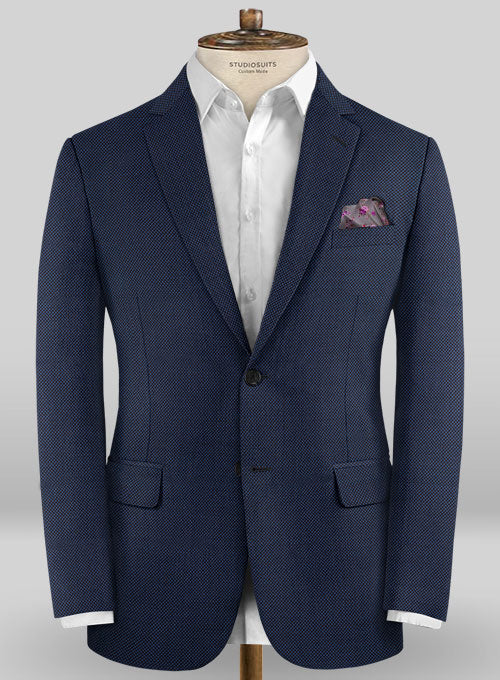 Caccioppoli Sun Dream Loggi Blue Wool Silk Suit - StudioSuits