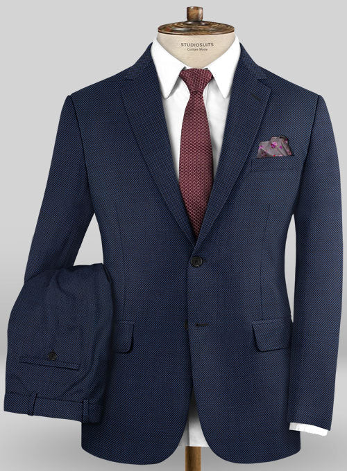 Caccioppoli Sun Dream Loggi Blue Wool Silk Suit - StudioSuits