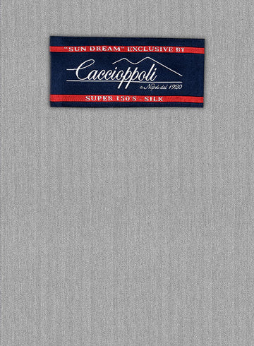 Caccioppoli Sun Dream Lotta Gray Wool Silk Suit - StudioSuits