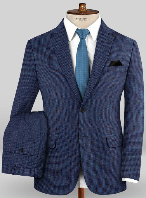 Caccioppoli Sun Dream Pallo Blue Wool Silk Suit - StudioSuits