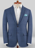 Caccioppoli Sun Dream Prito Blue Wool Silk Jacket - StudioSuits