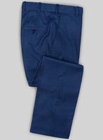 Caccioppoli Sun Dream Trippo Blue Wool Silk Pants - StudioSuits