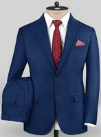 Caccioppoli Sun Dream Trippo Blue Wool Silk Suit - StudioSuits