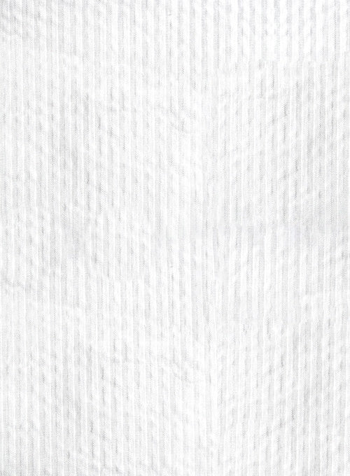 Caccioppoli Seersucker White Jacket – StudioSuits