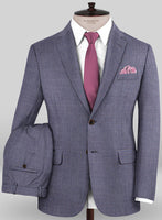 Caccioppoli Sun Dream Miola Blue Wool Silk Suit - StudioSuits