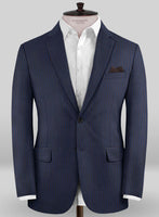 Caccioppoli Sun Dream Aciaga Blue Wool Silk Jacket - StudioSuits