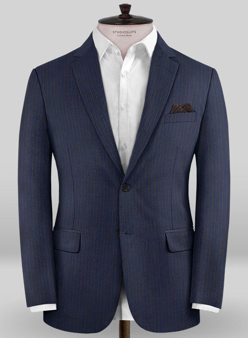 Caccioppoli Sun Dream Aciaga Blue Wool Silk Suit – StudioSuits