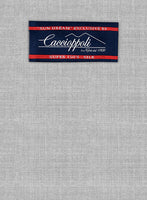 Caccioppoli Sun Dream Anzola Light Gray Wool Silk Jacket - StudioSuits