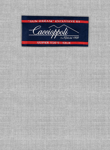 Caccioppoli Sun Dream Anzola Light Gray Wool Silk Suit - StudioSuits