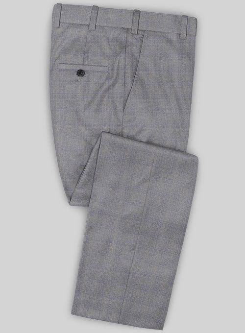 Caccioppoli Sun Dream Cecini Gray Wool Silk Pants - StudioSuits