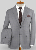 Caccioppoli Sun Dream Cecini Gray Wool Silk Suit - StudioSuits