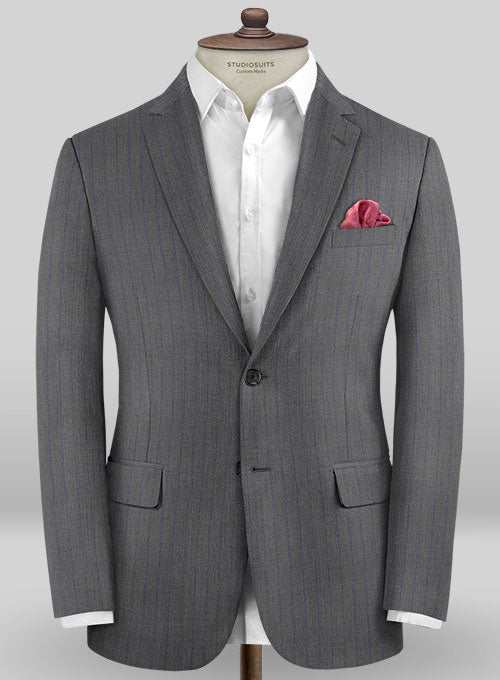 Caccioppoli Sun Dream Cisko Gray Wool Silk Suit - StudioSuits