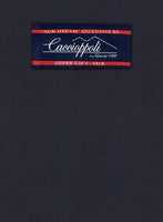 Caccioppoli Sun Dream Navy Blue Wool Silk Jacket - StudioSuits