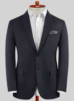 Caccioppoli Sun Dream Navy Blue Wool Silk Jacket - StudioSuits
