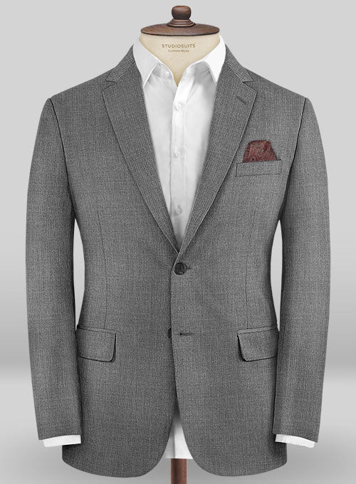 Caccioppoli Sun Dream Fenti Gray Wool Silk Jacket - StudioSuits
