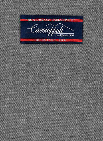 Caccioppoli Sun Dream Fenti Gray Wool Silk Suit - StudioSuits