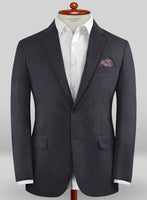 Caccioppoli Sun Dream Folli Gray Wool Silk Jacket - StudioSuits