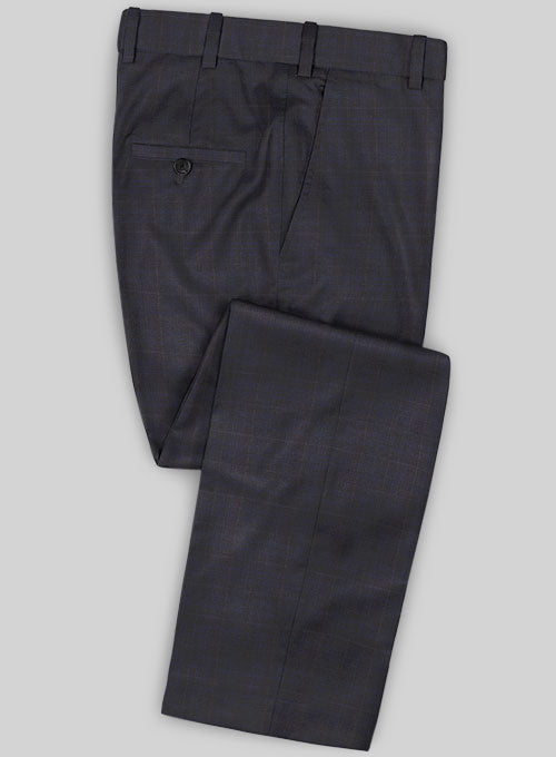 Caccioppoli Sun Dream Folli Gray Wool Silk Pants - StudioSuits