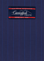 Caccioppoli Sun Dream Frozo Blue Wool Silk Pants - StudioSuits