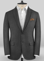 Caccioppoli Sun Dream Dark Gray Wool Silk Jacket - StudioSuits