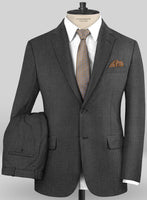 Caccioppoli Sun Dream Dark Gray Wool Silk Suit - StudioSuits