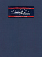 Caccioppoli Sun Dream Ink Blue Wool Silk Jacket - StudioSuits