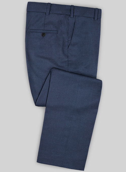 Caccioppoli Sun Dream Ink Blue Wool Silk Suit - StudioSuits