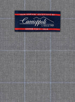 Caccioppoli Sun Dream Jappo Gray Wool Silk Jacket - StudioSuits