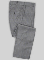 Caccioppoli Sun Dream Jappo Gray Wool Silk Pants - StudioSuits