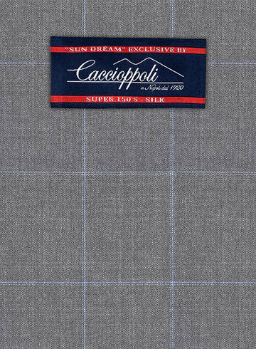 Caccioppoli Sun Dream Jappo Gray Wool Silk Suit - StudioSuits