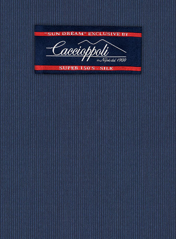Caccioppoli Sun Dream Kara Blue Wool Silk Suit - StudioSuits