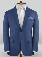 Caccioppoli Sun Dream Papina Casa Blue Wool Silk Jacket - StudioSuits