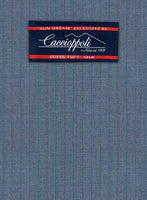 Caccioppoli Sun Dream Risca Blue Wool Silk Suit - StudioSuits