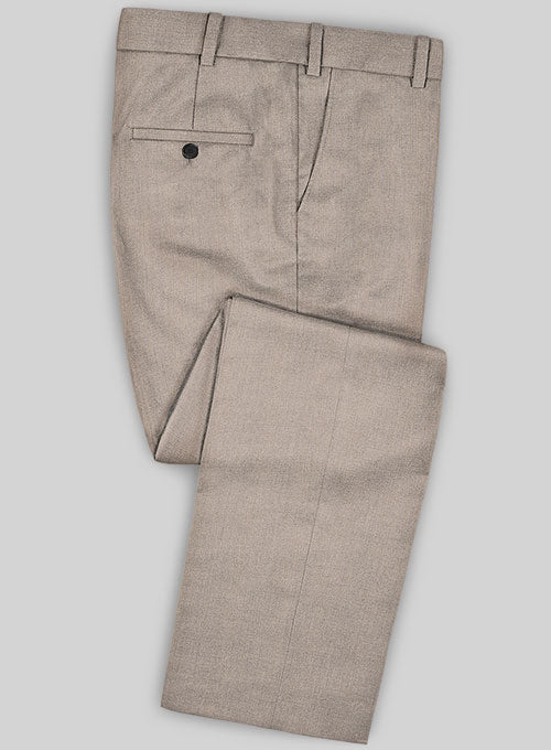 Caccioppoli Sun Dream Sinipo Brown Wool Silk Pants - StudioSuits