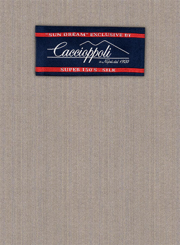 Caccioppoli Sun Dream Sinipo Brown Wool Silk Suit - StudioSuits