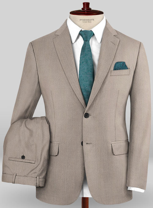 Caccioppoli Sun Dream Sinipo Brown Wool Silk Suit - StudioSuits