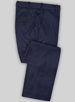 Caccioppoli Sun Dream Sodina Navy Blue Wool Silk Suit - StudioSuits