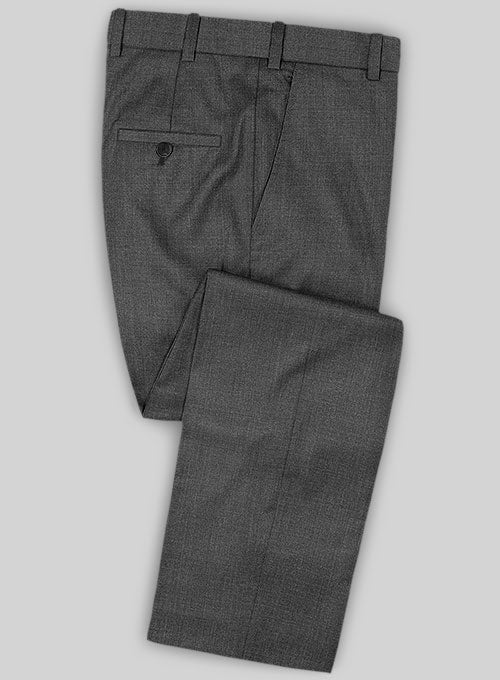 Caccioppoli Sun Dream Sojera Charcoal Wool Silk Pants - StudioSuits