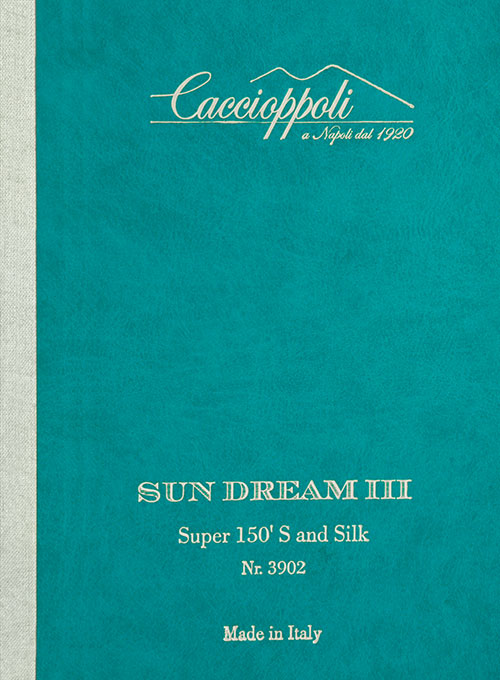Caccioppoli Sun Dream Steel Blue Wool Silk Pants - StudioSuits