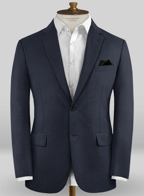 Caccioppoli Sun Dream Zicci Blue Wool Silk Jacket - StudioSuits