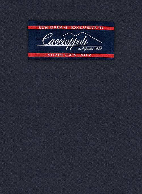 Caccioppoli Sun Dream Zicci Blue Wool Silk Jacket - StudioSuits