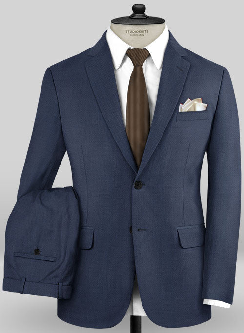 Caccioppoli Sun Dream Zoncci Blue Wool Silk Suit - StudioSuits