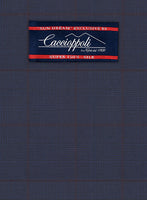 Caccioppoli Sun Dream Zorati Blue Wool Silk Pants - StudioSuits